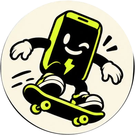 Buddy op een skateboard